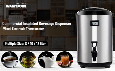 Amazon WantJoin Insulated Beverage Dispenser Hot Water Urn For Catering Tea Dispenser