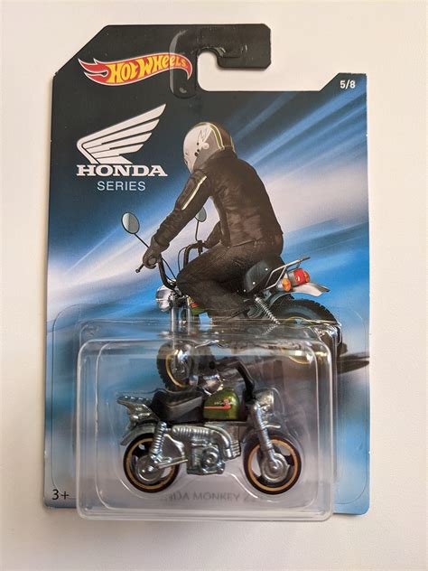 Buy Hot Wheels Honda Series Honda Monkey Z50 Mini Bike Chrome With Black Seat And Green Tank