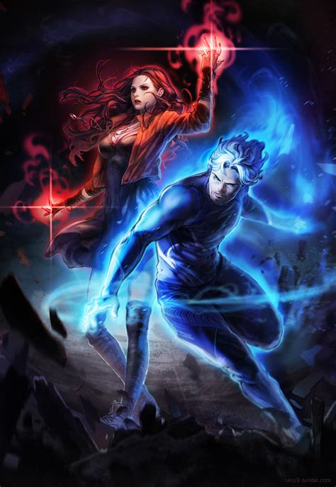 Scarlet Witch Wanda Maximoff Quicksilver And Pietro Maximoff Marvel