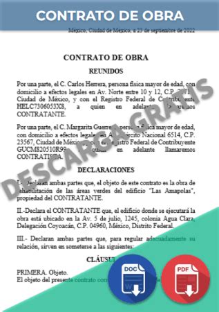 Modelo De Contrato De Construccion