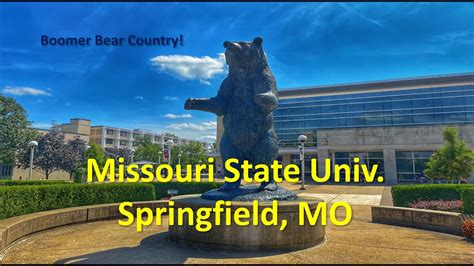 Missouri State University Springfield Mo A 4k Campus Walking Tour