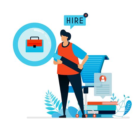 Vector Illustration Of Looking For Workers Were Hiring Sign For Job