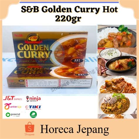 Jual S B Golden Curry 220gr Hot Kari Blok Kari Jepang Kari Pedas