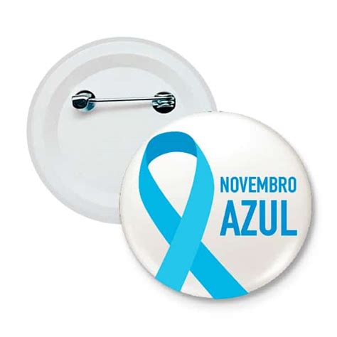 Botton Novembro Azul Samurai Brindes Veja Mais No Site