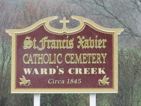 Saint Francis Xavier Catholic Cemetery In Wards Creek New Brunswick