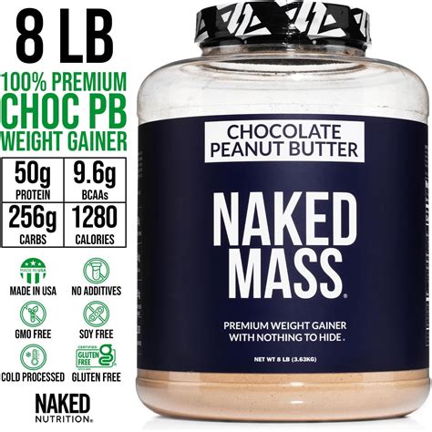 NAKED Masa de mantequilla de maní de chocolate 1 280 calorías 1 76 oz de proteína nada