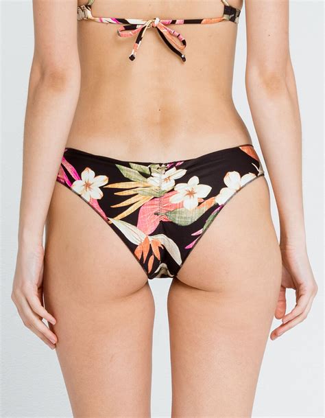 RIP CURL North Shore Cheeky Hipster Bikini Bottoms BLACK Tillys