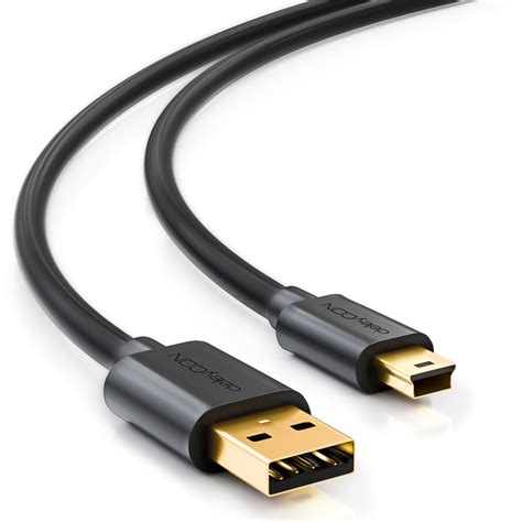 Deleycon Mini Usb High Speed Kabel Ladekabel Datenkabel F R