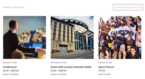 Order Events By Date - FooEvents Help Center