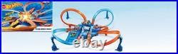 Car Track Set Hot Wheels Criss Cross Crash Motorized Track Set High Speed Crash Zones Loop