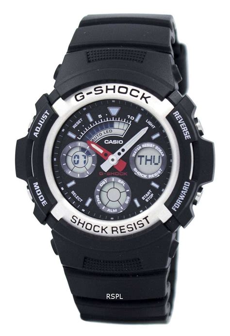 Casio G Shock Analog Digital World Time Watch Aw 590 1adr Mens Watch