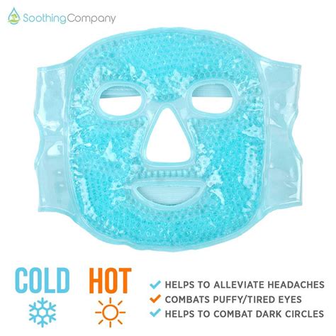 Soothing Company Hot And Cold Gel Face Mask For Migraine Pain Relief And Stress Reduction Buy