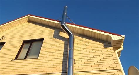 Схема дымохода для бани через стену - Дачный мир