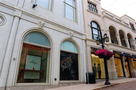 Beverly Hills California Two Rodeo Drive Editorial Stock Image