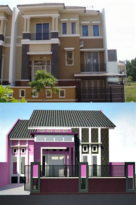 Rumah Minimalis Warna Pink Gambar Minimalis