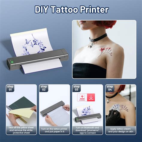 Snapklik Ponek Bluetooth Tattoo Stencil Printer M F A Tattoo