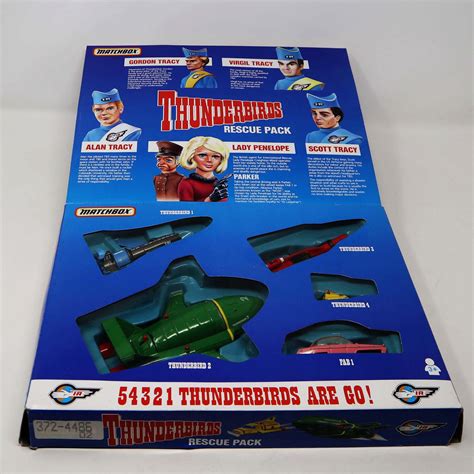 Vintage 1992 90s Matchbox Thunderbirds Rescue Pack Vehicle Set Boxed