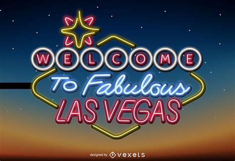 Las Vegas Neon Sign Vector Download