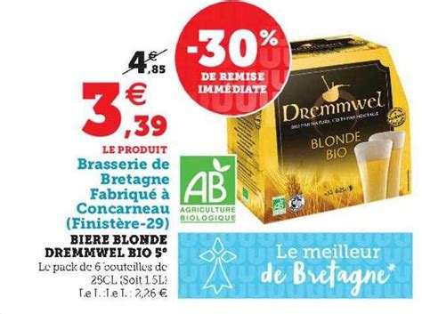 Promo Bi Re Blonde Dremmwel Bio Chez Super U Icatalogue Fr