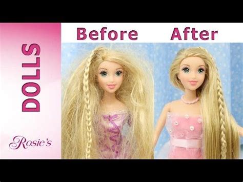 Rapunzel Grow And Style Makeover Hair Repair And New Dress Youtube