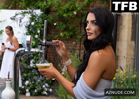 Amy Day Sexy Poses Showing Off Her Hot Figure At The Lady Wimbledons Tennis Party In London AZNude