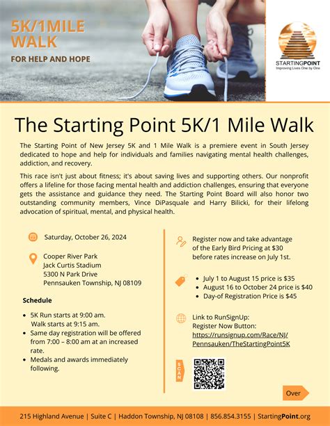 Starting Point 5K / One Mile Walk - Starting Point | South Jersey