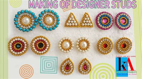 How To Make Earring Studs Patches At Home DIY Tutorials Silk