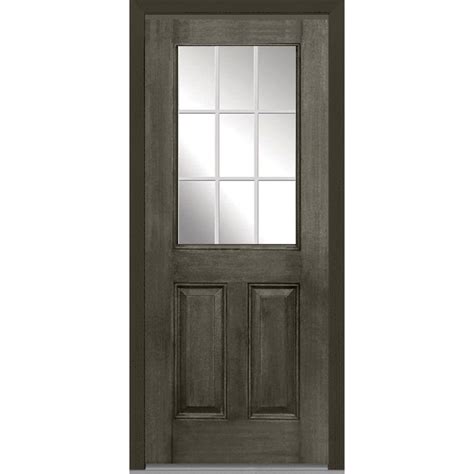 Milliken Millwork 37 5 In X 81 75 In Classic Clear Glass 1 2 Lite 1 Panel Primed Fiberglass