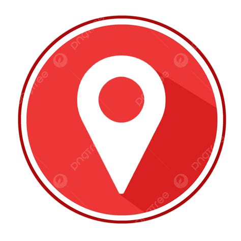 location map icon logo symbol vector design transparent