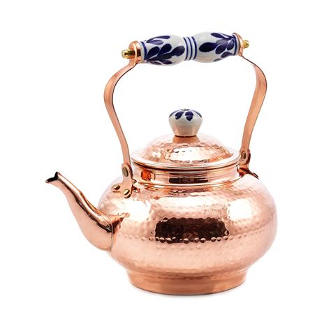 Old Dutch International 1868 Solid Copper Hammered Tea Kettle With