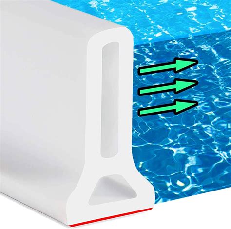 YONKFUL 45 Shower Splash Guard 2 High Collapsible Shower Threshold