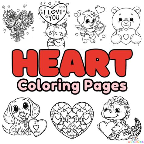 printable heart coloring pages  kids arty crafty kids