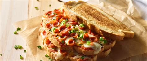 Toasted Pepperoni Grilled Cheese Sandwich Hormel Foods