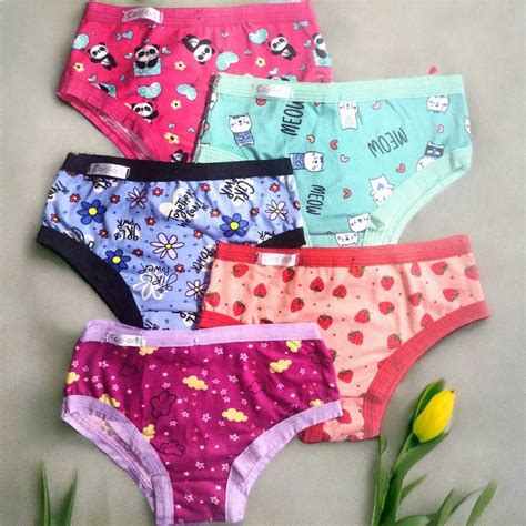 Kit Calcinhas Conforto Infantil Estampada Lingerie Infanto Juvenil Calcinha Infantil Shopee