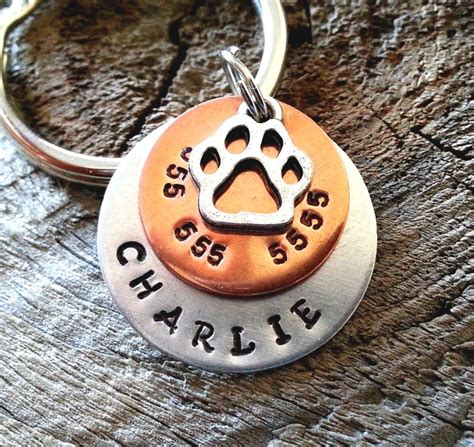 pet id tag personalized pet id tag dog tag pet tag cat etsy