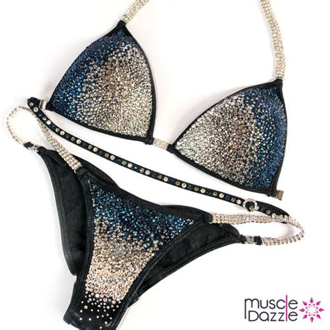 Black Crystal Competition Bikini CB Etsy