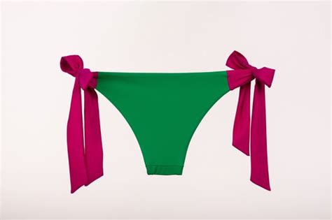 SugarChic Bow Bikini Broekje Groen Roze S Prothese Vriendelijke