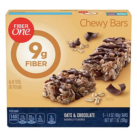 Fiber One Chewy Bars Oats And Chocolate 5 Ea Snack Bars Fruit Snacks