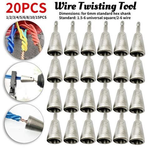 Mm Wire Twisting Tools Electrician Twister Hexagonal Quickly Twister