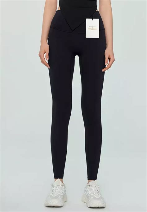 Buy Happy Fridays Nude Breathable Yoga Tights No Front Crotch Line