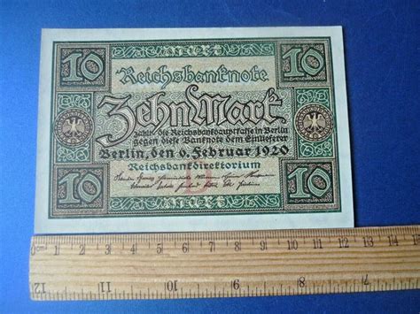 K Germany German Banknote Reichsbanknote Mark D No K