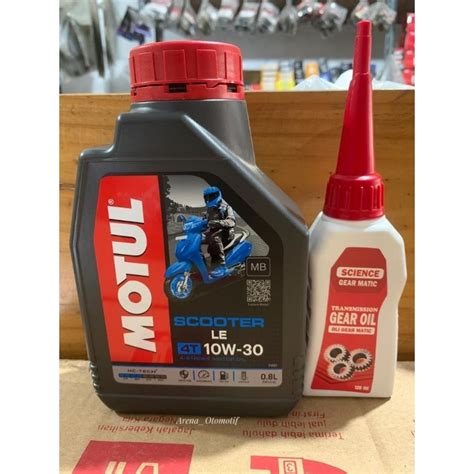 Jual OLI MOTUL MATIC SCOOTER LE 4T 10W 30 800ML OLI GEAR GARDEN