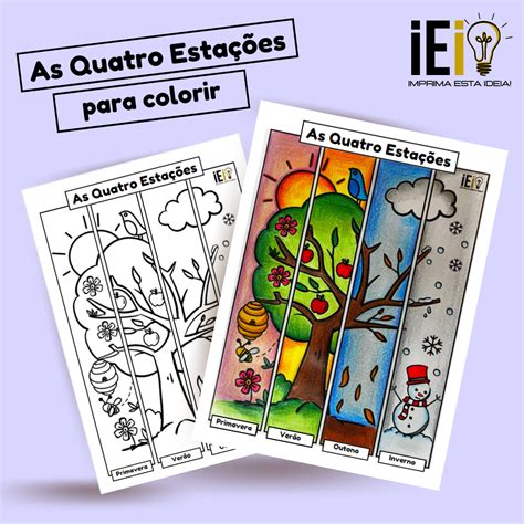 Estação Do Ano Para Colorir - Descobrindo As Estações Do Ano Com Desenhos Para Colorir – PFFRD