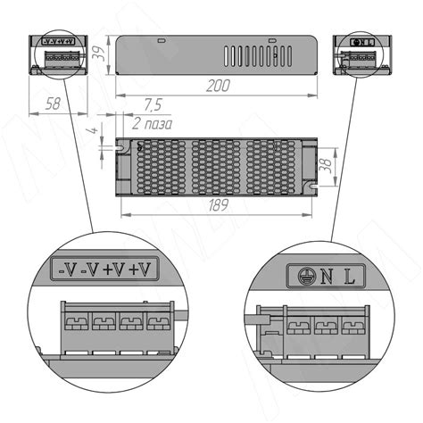 SLIM Блок питания AC-230/DC-24V, IP20, 150W PS24-IP20-SL-150W Купить в ...