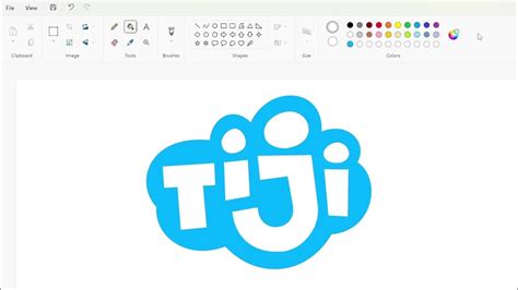 How To Draw The Tiji Logo Using Ms Paint How To Draw On Your Computer