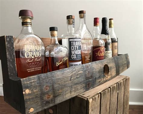 Bourbon Whiskey Barrel Stave Shelf Etsy UK