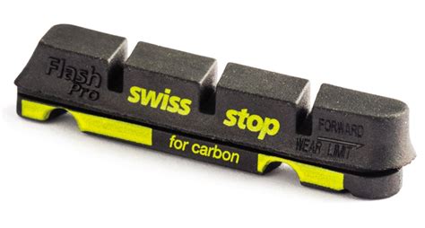 SwissStop Flash Pro Pattini Freno Per Cerchioni In Carbonio Nero