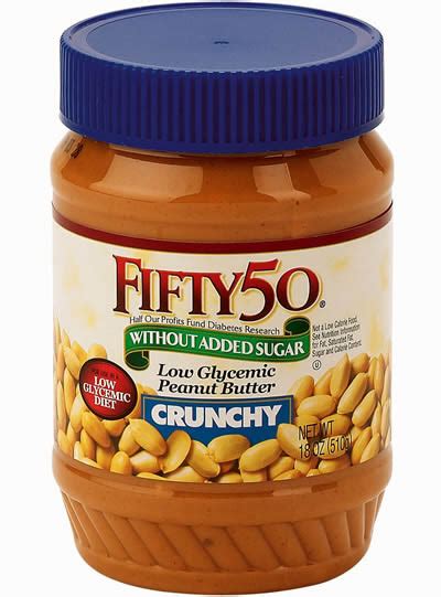 Арахисовая паста Fifty 50 Low Glycemic Peanut Butter, Crunchy | отзывы