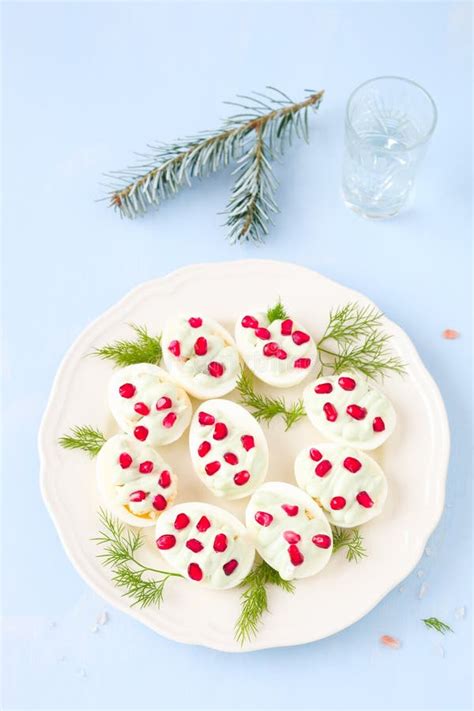 Christmas Tree Deviled Eggs Stock Image Image Of Eggs Savory 134975153