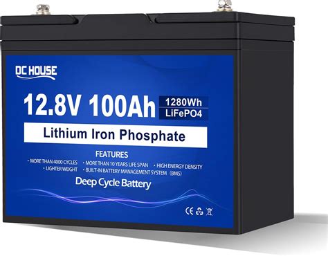 Dchouse 12v 100ah Lifepo4 Batterie Verbessertes 100a Bms Bis Zu 15000